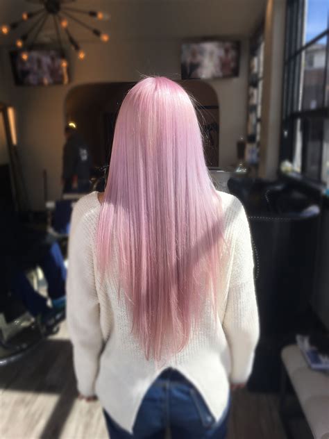 Light Baby Pink Hair For Easter 🐣 From White Blonde To Pink Spring