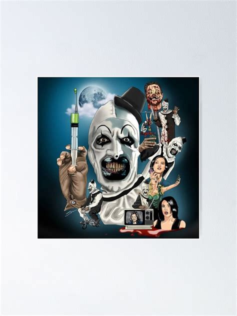 "Terrifier 2- All characters" Poster for Sale by Brush-Master | Redbubble