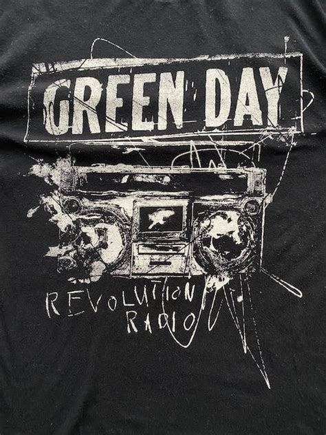 Vintage Vintage Rare Logo Green Day Revolution Radio T Shirt Grailed