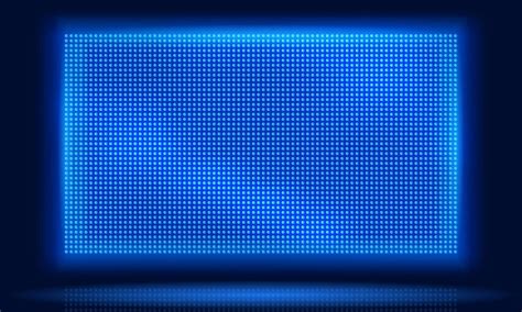 Premium Vector | Led screen Video display lcd dot pixels wall and diodes glow light grid vector ...