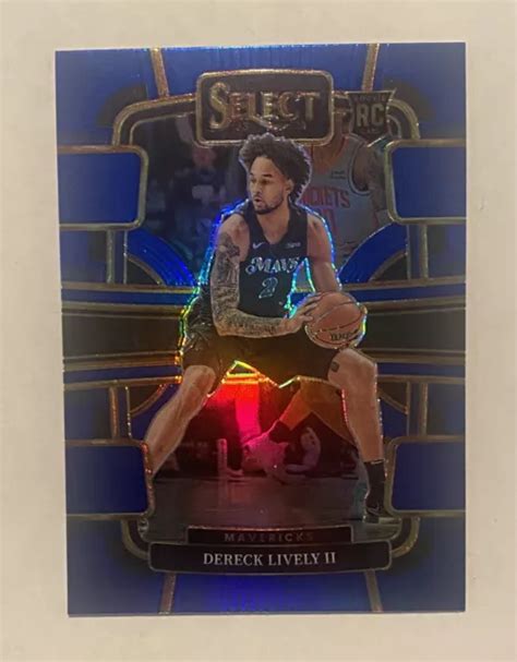 Panini Select Derek Lively Ii Concourse Blu Argento Prizm