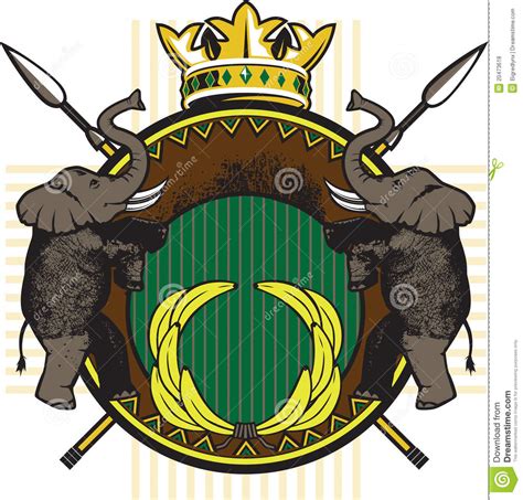 Jungle King Crest Stock Vector Illustration Of Royal 20473618