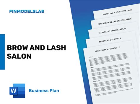 Brow And Lash Salon Business Plan Template And Example Updated 2025