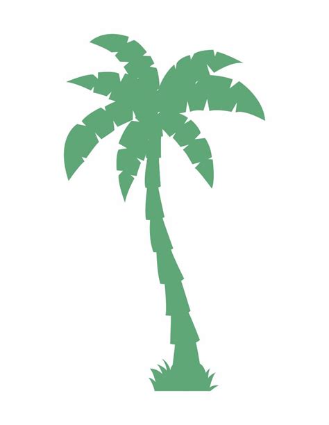 Palm Tree Stencil 10 Free Pdf Printables Printablee