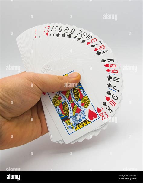 fanned  cards  res stock photography  images alamy