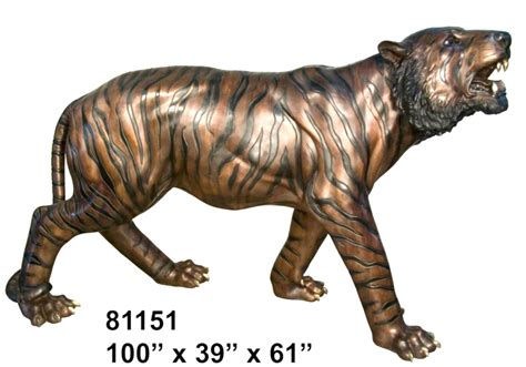 Bronze Bengal Tiger Cub Statue