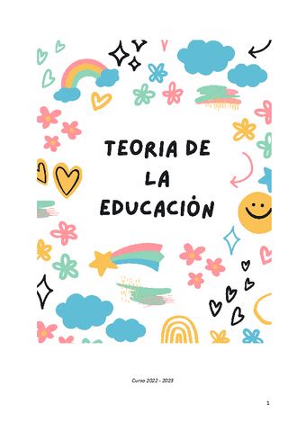 Teoria De La Educacion Apuntes Modulo Pdf