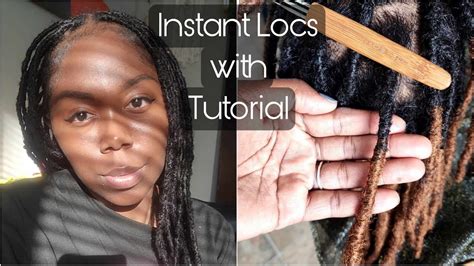 1st Ever Diy Instant Locs Starring Exyhair Diy Loc Extensions Thin