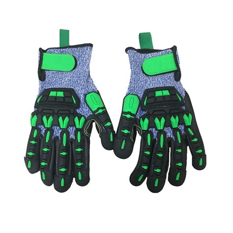 China Wholesale Hppe Cut Resistant Nitrile Palm TPR Impact Work Gloves