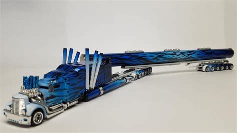 Custom Hot Wheels Super Stretched Semi Fuel Tanker