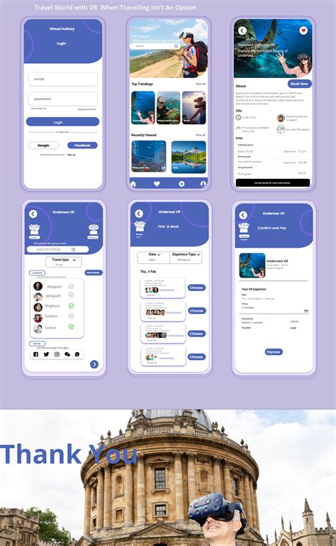 VR Travel App on Behance