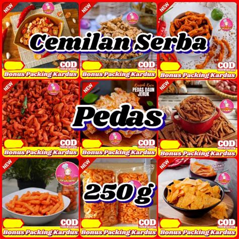 Jual Cod Serba Pedas G Aneka Makanan Ringan Cemilan Ribhun