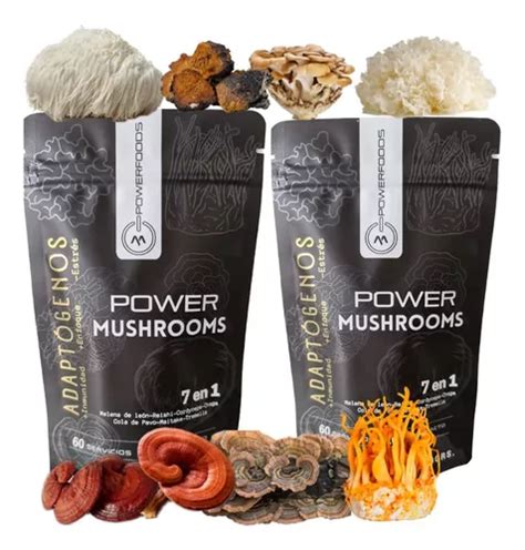 Hongos Adapt Genos Puros Mushrooms Blend En Pack Meses