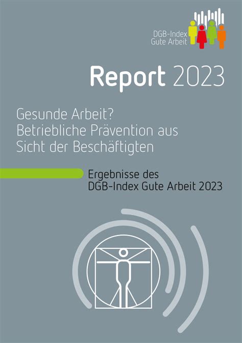 DGB Index Gute Arbeit Report 2023 DGB Shop