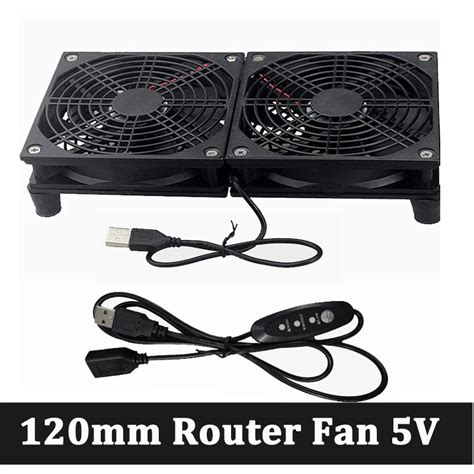 Gdstime Router Cooling Fan Diy Pc Cooler 120mmx25mm 5v Usb With Speed