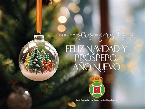 Feliz Navidad y próspero Año Nuevo Real Sociedad de Tenis de La Magdalena