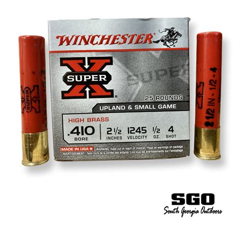 Winchester Super X High Brass 410 Ga 2 12 In 1245 Fps 12 Oz 4