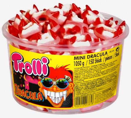 TROLLI DRACULA ŻELKI SZCZĘKI 150szt 12602246745 Allegro pl