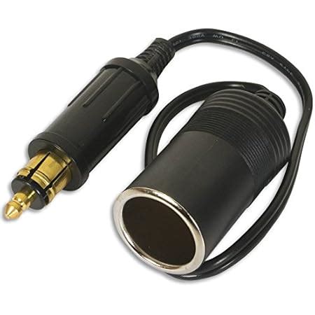 Carviya European Male Din Plug Cigarette Lighter Adapter Socket V V