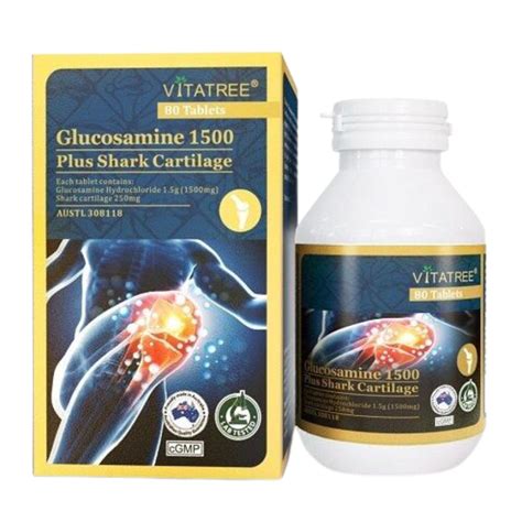 Vitatree Viên Uống Hỗ Trợ Xương Khớp Glucosamine Sụn Cá Mập 1500mg Greenoly