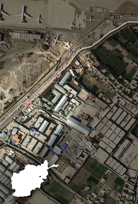 Map: Where Suicide Bombers Struck at the Kabul Airport - The New York Times