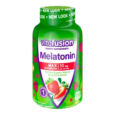 Vitafusion Max Strength Melatonin Gummies 100 Ct