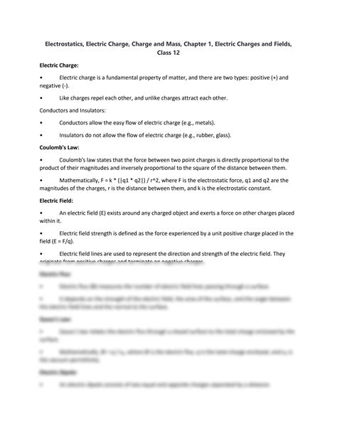 Solution Electrostatics Electric Charge Charge And Mass Chapter 1