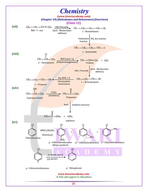 NCERT Solutions For Class 12 Chemistry Chapter 10 Haloalkane Haloarene