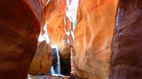 Kanarra Creek Falls Slot Canyon Hiking Trail Kanarraville Zion National