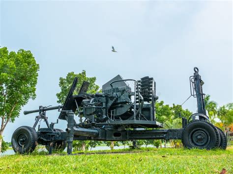 Artillery field gun stock photo. Image of missiles, airplane - 93988656