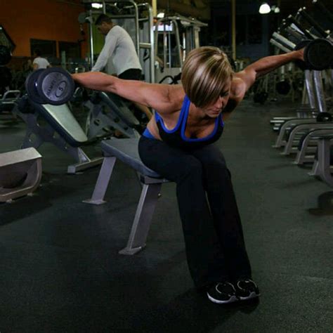 Seated Bent Over Rear Delt Raise By Roxxi Franklin Exercise How To Skimble