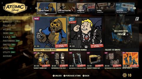 New Fallout 76 Atomic Shop Weekly Update For July 11 2023