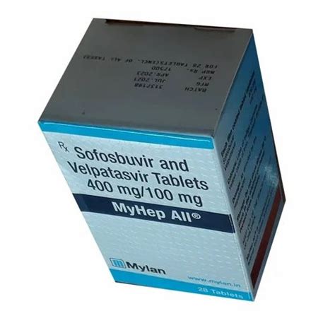 100mg Myhep Sofosbuvir Velpatasvir Tablet At Rs 6500 Box