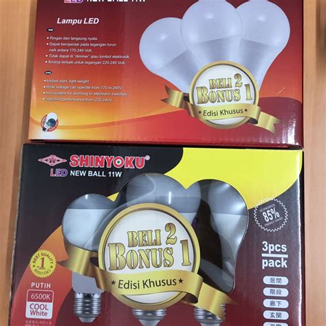 Lampu Shinyoku Led New Ball Watt Beli Gratis Isi Lazada