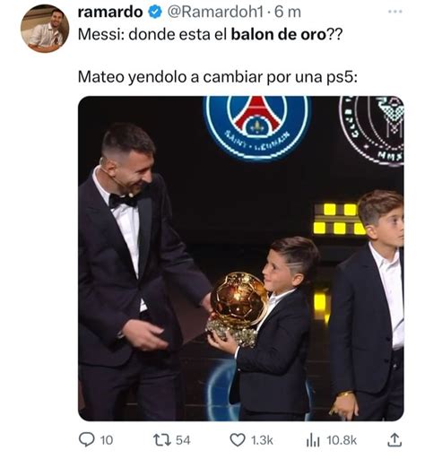 Balón De Oro 2023 Los Mejores Memes Del Octavo Premio De Lionel Messi