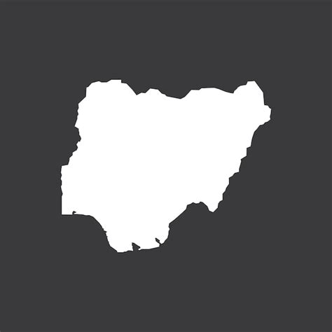 Premium Vector Nigeria Map Icon Vector