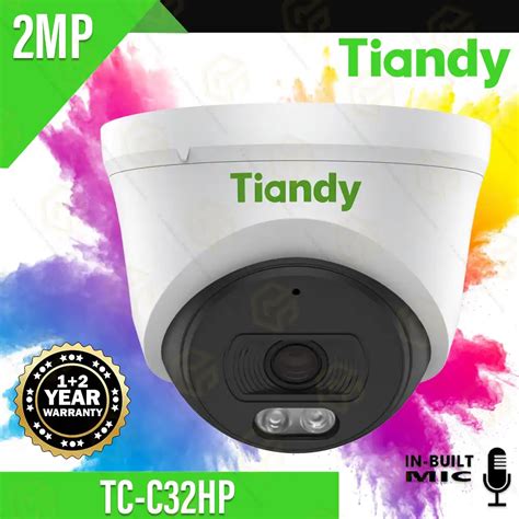 TIANDY 2MP IP DOME 2 8MM COLOR MIC TC C32HP