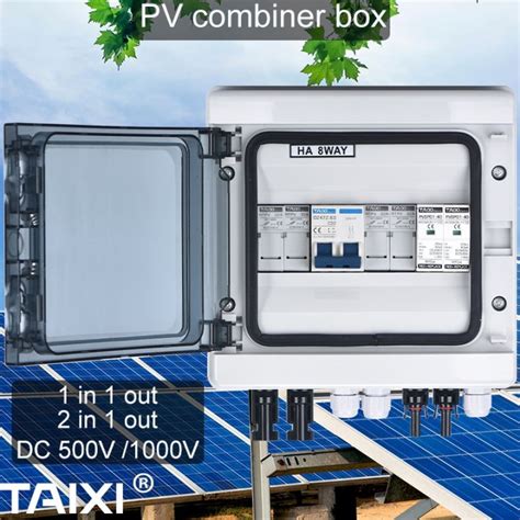 Mtgyk Solar Photovoltaic Pv Combiner Box With Lightning Protection 2 Or 1 In1 Out Dc 500v 1000v