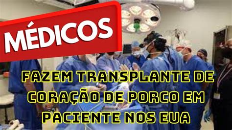 M Dicos Realizam Segundo Transplante De Cora O De Porco Em Paciente