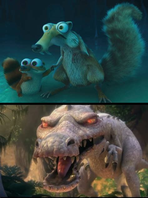 scrat  baby scrat meet rudy  dracoawesomeness  deviantart