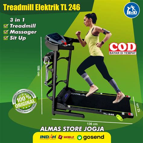 Jual Olahraga Treadmil Tread Mil Treat Mill Elektrik Electric Listrik