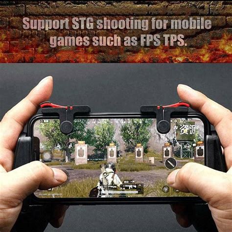 Skeido Pubg Trigger Mobile Game Fire Button Aim Key Smart Phone Gaming Trigger L1 R1 Shooter