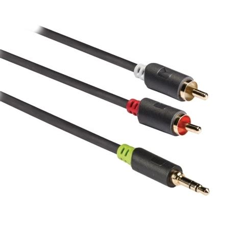 JACK 3 5 Mm 2x Tulp RCA Stereo Kabel 3 Meter Hoge Kwaliteit Jack