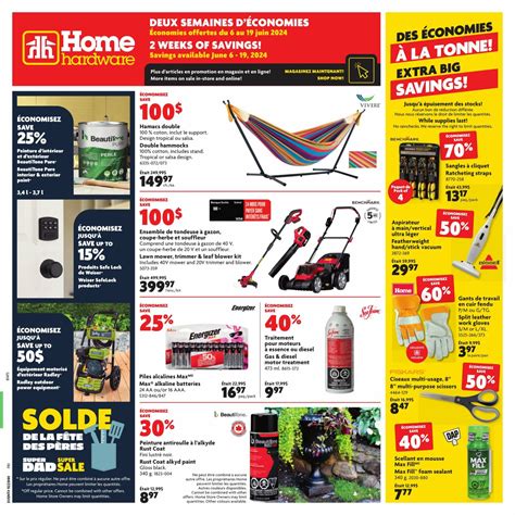 Circulaire Home Hardware Du 6 Au 19 Juin 2024 Plusieurs Rabais