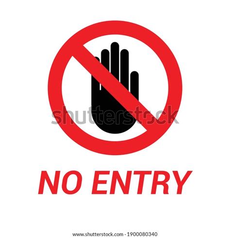 Vektor Stok No Not Enter Sign Vector Tanpa Royalti