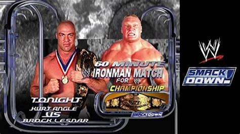 Kurt Angle Vs Brock Lesnar Iron Man Match Smackdown Sep 16th 2003