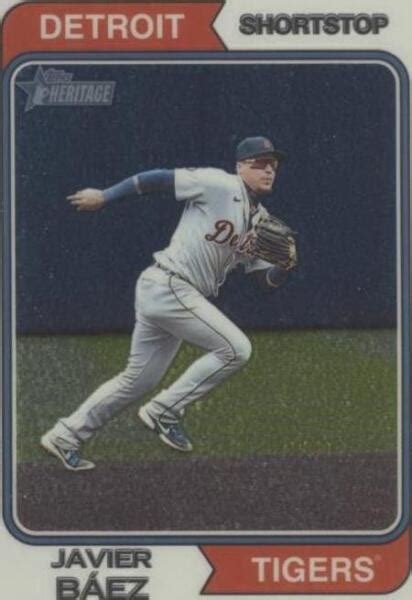 2023 Topps Heritage Chrome 72 Javier Báez 999 for sale online eBay