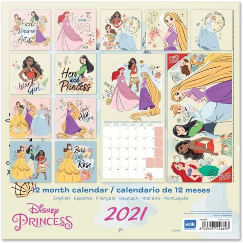 Disney Princess Calendar 2023 Printable Word Searches