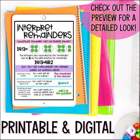 4th Grade Math Anchor Charts And Math Posters Curious Classroom Adventures