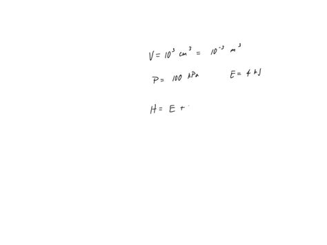 Solved Determine The Specific Enthalpy H Of A Gas Pg Model K 14